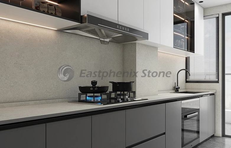 natural grey stone slab appearance